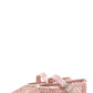 Faux Patent Leather Fishnet Mesh Ballet Flats - Pink